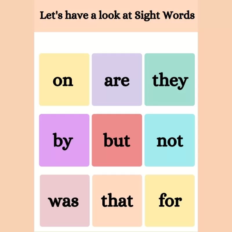 Sight Words - Pequenos Fluentes