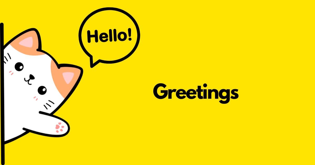 Greetings - Pequenos Fluentes