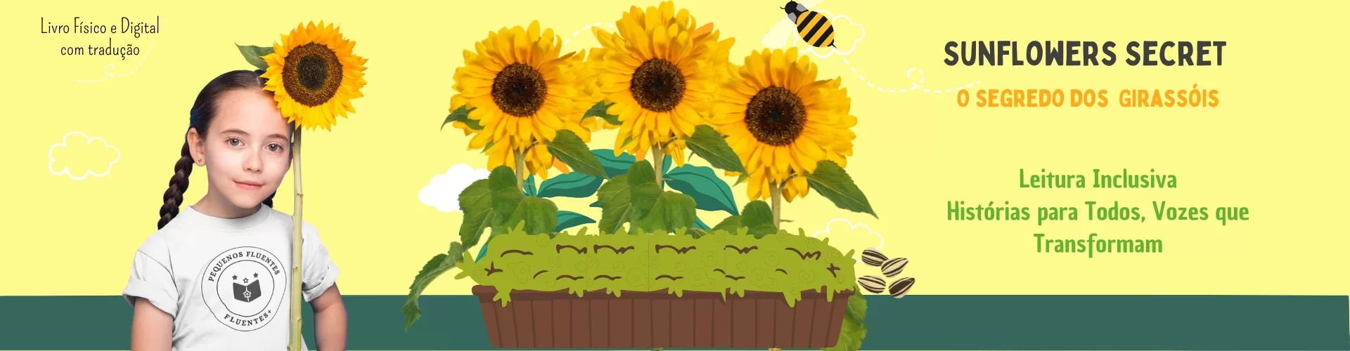 Banner Sunflower Pequenos Fluentes